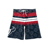 Houston Texans NFL Mens Hibiscus Boardwalk Stripe Boardshorts