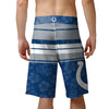 Indianapolis Colts NFL Mens Hibiscus Boardwalk Stripe Boardshorts