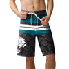 Jacksonville Jaguars NFL Mens Hibiscus Boardwalk Stripe Boardshorts