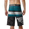 Jacksonville Jaguars NFL Mens Hibiscus Boardwalk Stripe Boardshorts