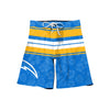 Los Angeles Chargers NFL Mens Hibiscus Boardwalk Stripe Boardshorts