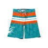 Miami Dolphins NFL Mens Hibiscus Boardwalk Stripe Boardshorts