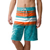 Miami Dolphins NFL Mens Hibiscus Boardwalk Stripe Boardshorts