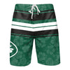 New York Jets NFL Mens Hibiscus Boardwalk Stripe Boardshorts