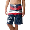 New England Patriots NFL Mens Hibiscus Boardwalk Stripe Boardshorts