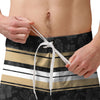 New Orleans Saints NFL Mens Hibiscus Boardwalk Stripe Boardshorts