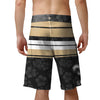 New Orleans Saints NFL Mens Hibiscus Boardwalk Stripe Boardshorts