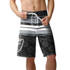 Las Vegas Raiders NFL Mens Hibiscus Boardwalk Stripe Boardshorts