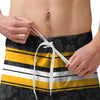 Pittsburgh Steelers NFL Mens Hibiscus Boardwalk Stripe Boardshorts