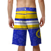 Los Angeles Rams NFL Mens Hibiscus Boardwalk Stripe Boardshorts