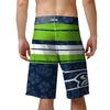 Seattle Seahawks NFL Mens Hibiscus Boardwalk Stripe Boardshorts