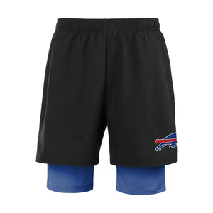 Buffalo Bills NFL Mens Black Team Color Lining Shorts