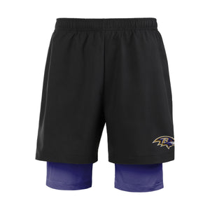 Baltimore Ravens NFL Mens Black Team Color Lining Shorts