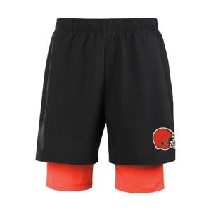 Cleveland Browns NFL Mens Black Team Color Lining Shorts