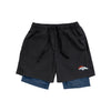 Denver Broncos NFL Mens Black Team Color Lining Shorts