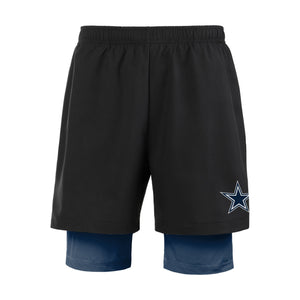 Dallas Cowboys NFL Mens Black Team Color Lining Shorts