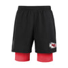 Kansas City Chiefs NFL Mens Black Team Color Lining Shorts