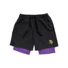 Minnesota Vikings NFL Mens Black Team Color Lining Shorts