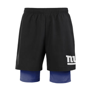 New York Giants NFL Mens Black Team Color Lining Shorts