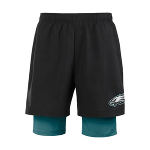 Philadelphia Eagles NFL Mens Black Team Color Lining Shorts
