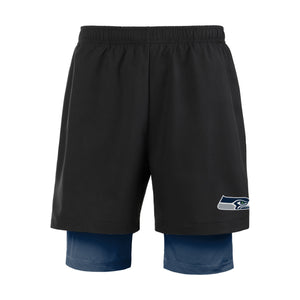 Seattle Seahawks NFL Mens Black Team Color Lining Shorts