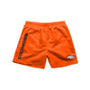 Denver Broncos NFL Mens Solid Wordmark 5.5" Swimming Trunks