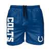 Indianapolis Colts NFL Mens Solid Wordmark 5.5" Swimming Trunks