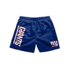 New York Giants NFL Mens Solid Wordmark 5.5" Swimming Trunks