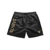 New Orleans Saints NFL Mens Solid Wordmark 5.5" Swimming Trunks