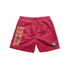 San Francisco 49ers NFL Mens Solid Wordmark 5.5" Swimming Trunks