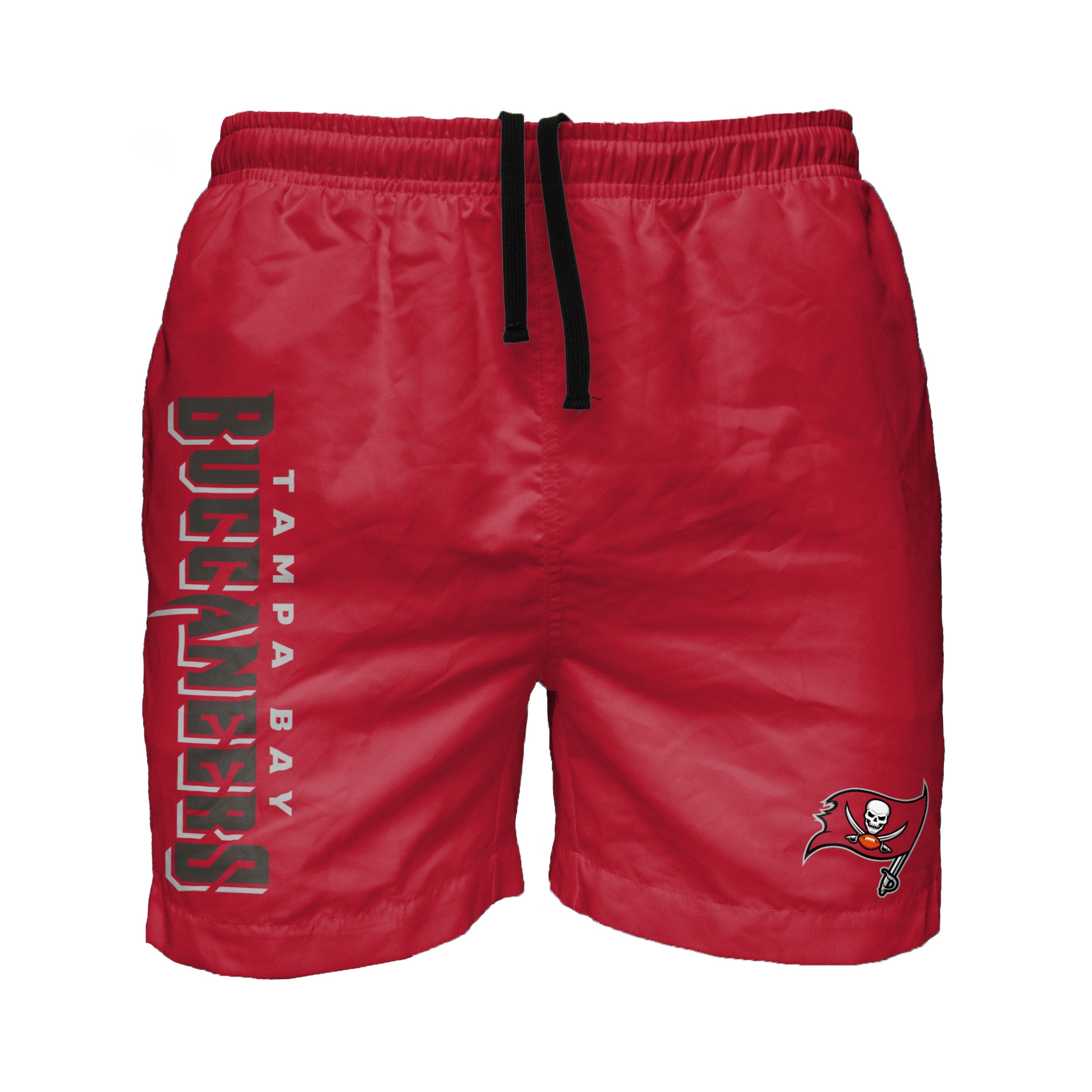 Tampa Bay Buccaneers NFL Mens Solid Wordmark 5.5 Swimming Trunks