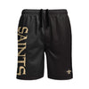 New Orleans Saints NFL Mens Solid Wordmark Traditional Swimming Trunks