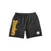 Pittsburgh Steelers NFL Mens Solid Wordmark Traditional Swimming Trunks