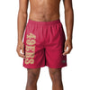 San Francisco 49ers NFL Mens Solid Wordmark Traditional Swimming Trunks