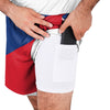 Buffalo Bills NFL Mens Colorblock Double Down Liner Training Shorts