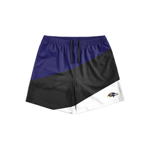 Baltimore Ravens NFL Mens Colorblock Double Down Liner Training Shorts