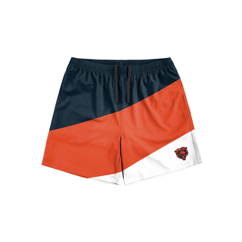 Chicago Bears NFL Mens Colorblock Double Down Liner Training Shorts