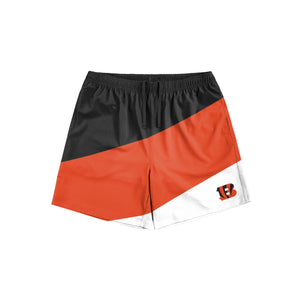 Cincinnati Bengals NFL Mens Colorblock Double Down Liner Training Shorts