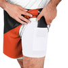 Cincinnati Bengals NFL Mens Colorblock Double Down Liner Training Shorts