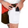 Cleveland Browns NFL Mens Colorblock Double Down Liner Training Shorts