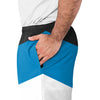 Carolina Panthers NFL Mens Colorblock Double Down Liner Training Shorts