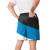 Carolina Panthers NFL Mens Colorblock Double Down Liner Training Shorts