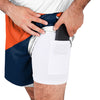 Denver Broncos NFL Mens Colorblock Double Down Liner Training Shorts