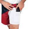 Houston Texans NFL Mens Colorblock Double Down Liner Training Shorts