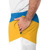 Los Angeles Chargers NFL Mens Colorblock Double Down Liner Training Shorts