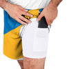 Los Angeles Chargers NFL Mens Colorblock Double Down Liner Training Shorts