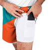 Miami Dolphins NFL Mens Colorblock Double Down Liner Training Shorts