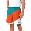 Miami Dolphins NFL Mens Colorblock Double Down Liner Training Shorts