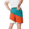 Miami Dolphins NFL Mens Colorblock Double Down Liner Training Shorts