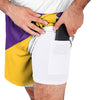 Minnesota Vikings NFL Mens Colorblock Double Down Liner Training Shorts